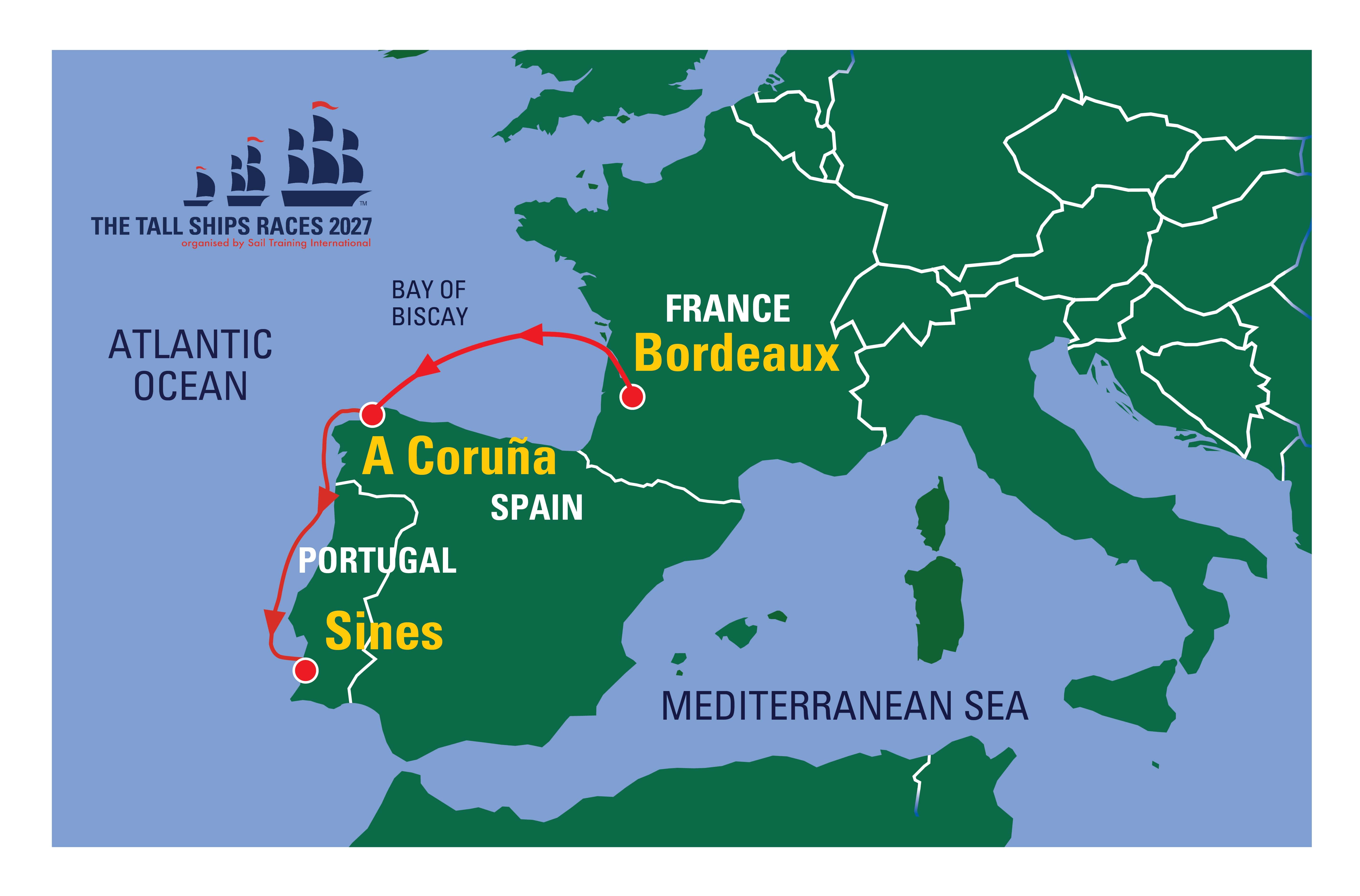 Tall Ships Race - Race map